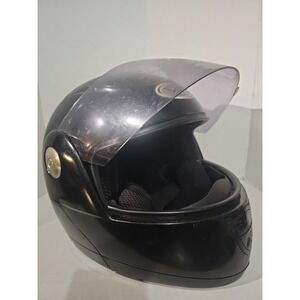 VR-1 Full Face Motorcycle Helmet Medium DOT Black Clear Visor
